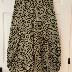 Kozan Jamie Pant in black and citron size small